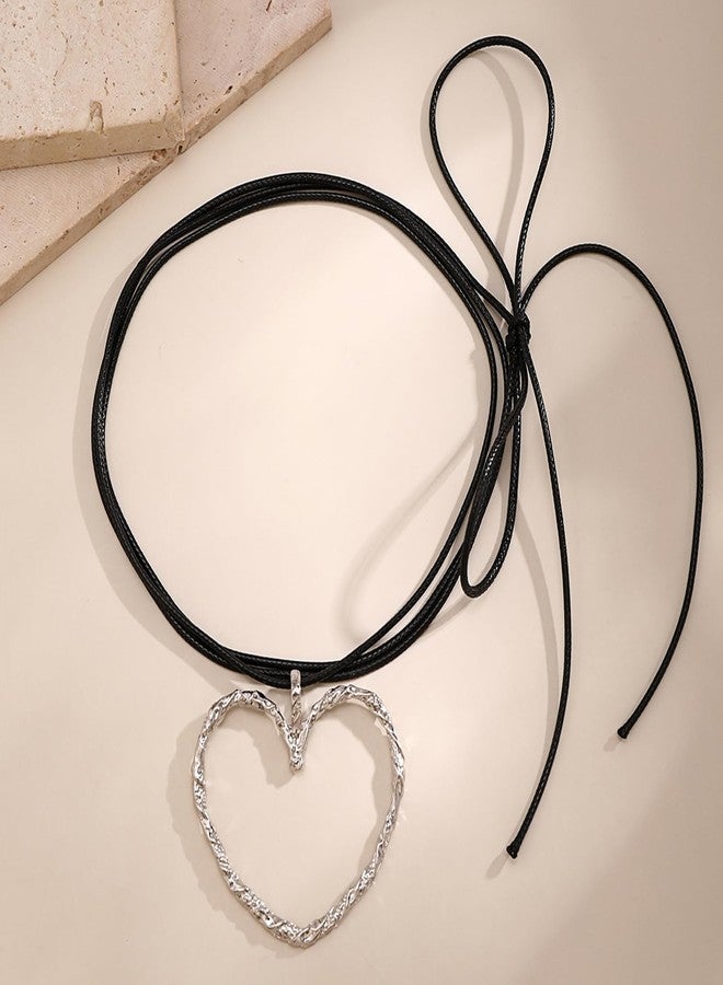 JAVARNV Chunky Gold Necklace Heart Necklace Boho Necklaces Beads Chain Necklaces Trendy Jewelry Christmas Gift for Women - Image 3